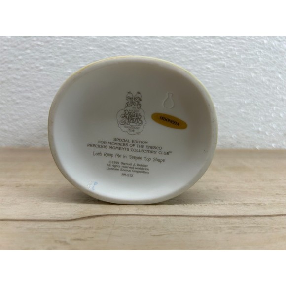 1991 Enesco Precious Moments "Lord Keep In Teepee Top Shape" Porcelain Figurine - Picture 5 of 12